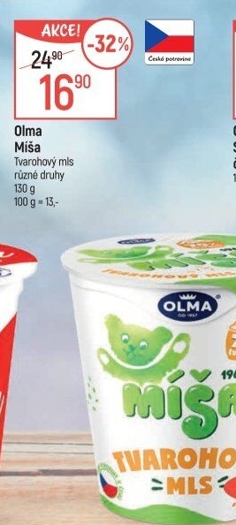 Dezert Tvarohový mls Míša Olma