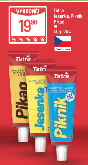 Mléko kondenzované Pikao Tatra