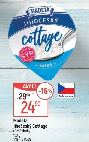 Sýr Cottage Jihočeský Madeta