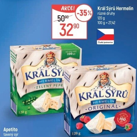 Sýr Hermelín Král sýrů