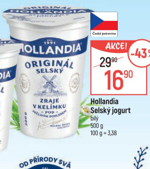 Bílý jogurt selský Hollandia