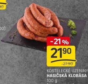 Hasičská klobása Kostelecké uzeniny