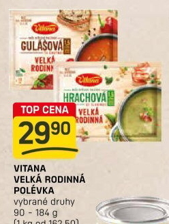 Instantní polévka Velká rodinná Vitana