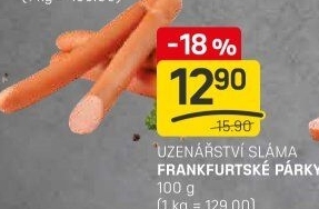 Párky frankfurtské Sláma