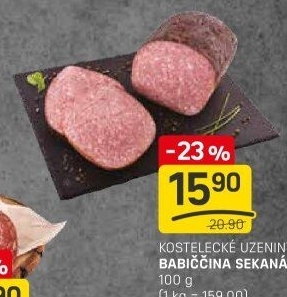 Sekaná babiččina Kostelecké uzeniny