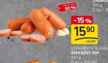 Špekáčky Top Sláma