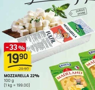 Sýr Mozzarella cihla