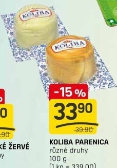 Sýr Parenica Koliba Bystřice pod Hostýnem