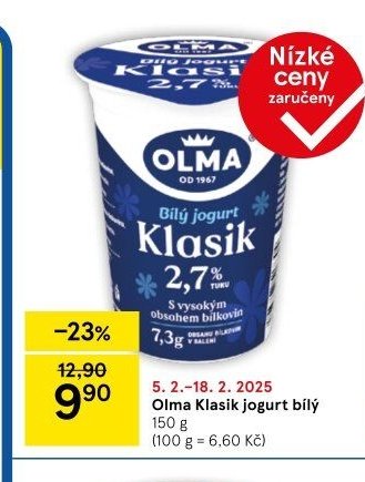 Olma Klasik jogurt bílý