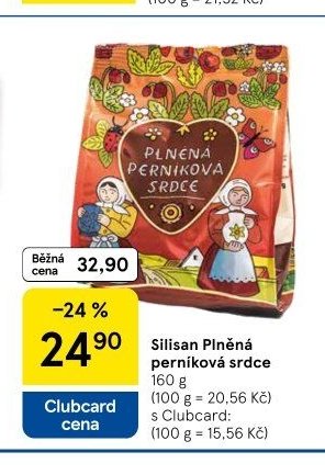 Silisan Plněná perníková srdce
