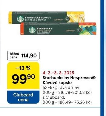 Starbucks by Nespresso Kávové kapsle