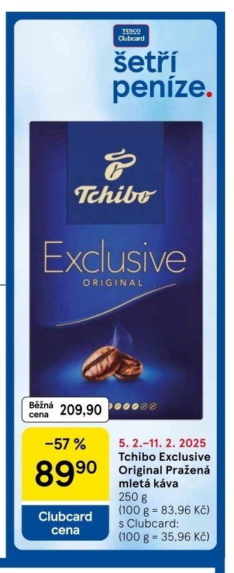 Tchibo Exclusive Original Pražená mletá káva