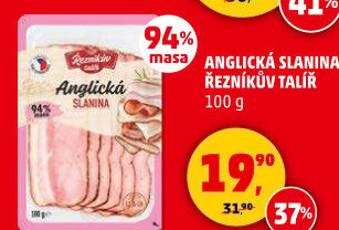 Anglická slanina Řezníkův talíř