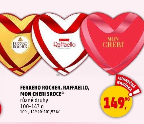 Bonboniéra srdce Ferrero Rocher