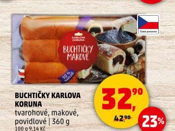 České buchtičky Karlova Koruna