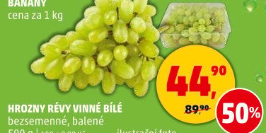 Hrozny bílé bezsemenné