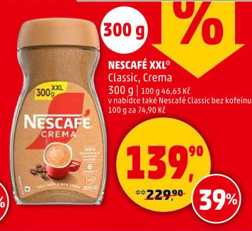 Instantní kávy bez kofeinu Decaf Nescafé