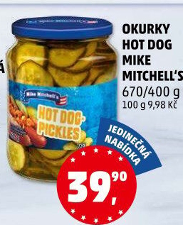 Okurky Hot Dog Mike Mitchell'