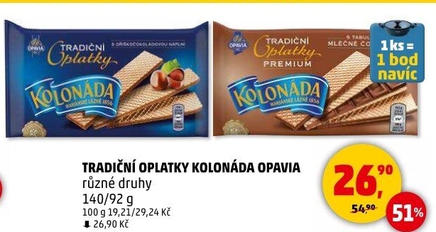 Oplatky Kolonáda Opavia