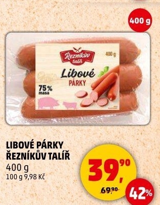 Párky libové Řezníkův talíř