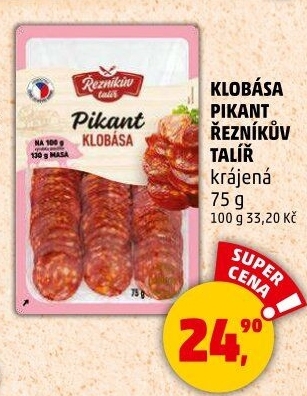 Pikantní klobása Řezníkův talíř