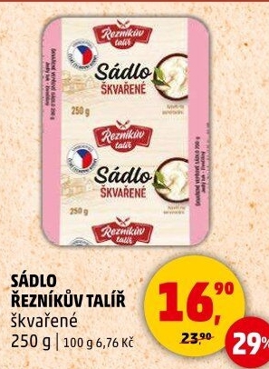 Sádlo škvařené Řezníkův talíř