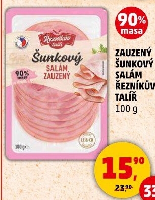 Salám šunkový zauzený Řezníkův talíř