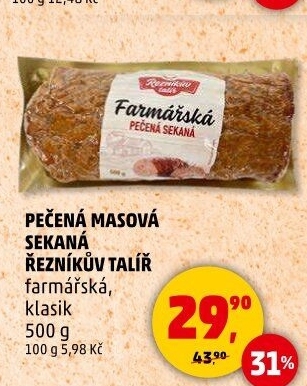 Sekaná farmářská Řezníkův talíř