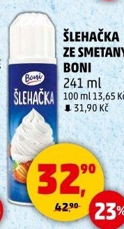 Šlehačka ve spreji Boni