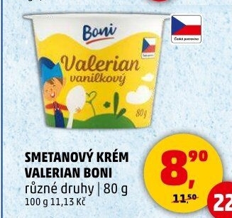 Smetanový krém Valerian Boni