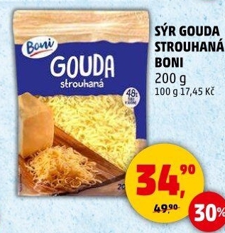 Sýr Gouda strouhaný Boni