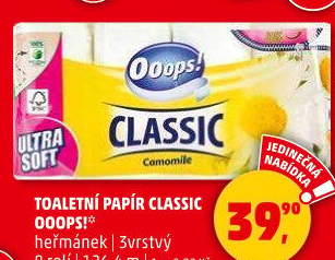 Toaletní papír 3vrstvý Ooops
