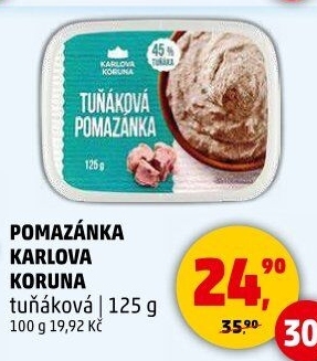 Tuňáková pomazánka Karlova Koruna