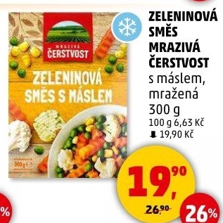 Zeleninová směs s máslem mražená Mrazivá Čerstvost