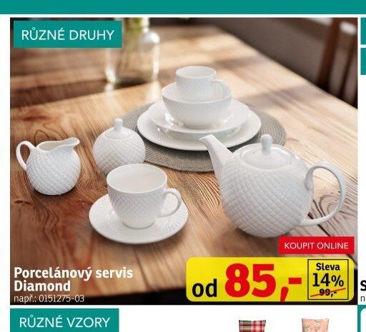 Porcelánový servis Diamond