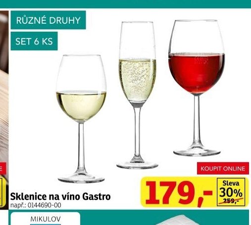 Sklenice na víno Gastro