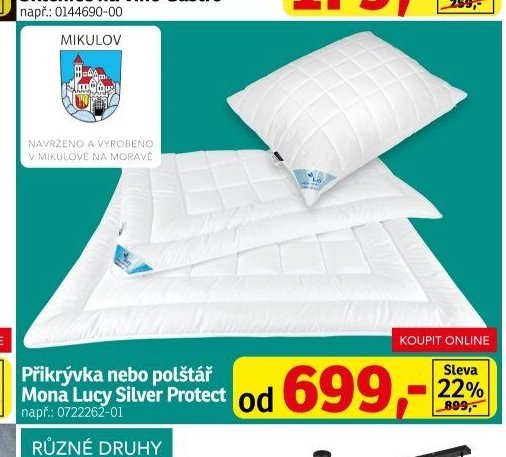 Přikrývka nebo polštář Mona Lucy Silver Protect