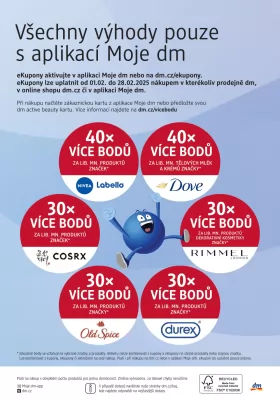 akční leták dm drogerie 6.2.2025-5.3.2025