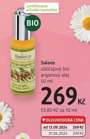 Arganový olej extra bio Saloos