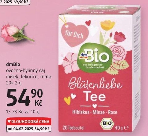 Čaj ovocno-bylinnýdm Bio