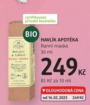 Pleťová maska Havlík Apoteka