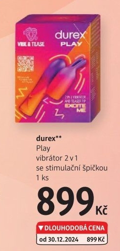 Vibrátor 2v1 Durex Play