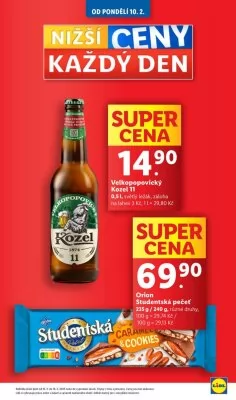 akční leták Lidl 10.2.2025-16.2.2025