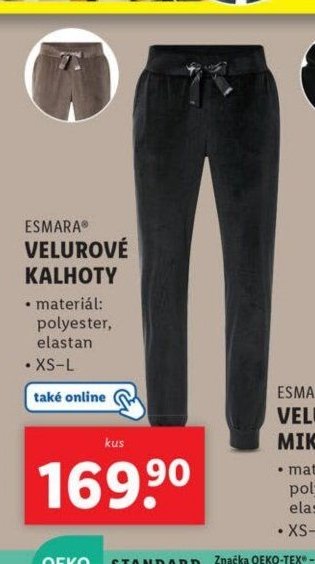 Esmara Velurové kalhoty