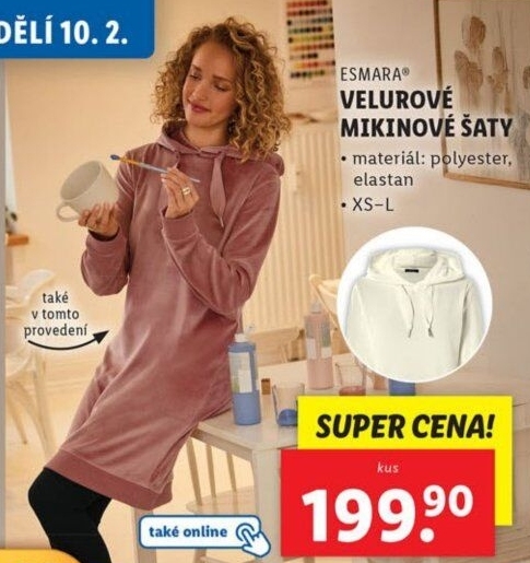 Dámské mikinové šaty Esmara