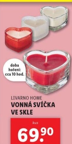 Svíčky ve skle vonné Livarno Home