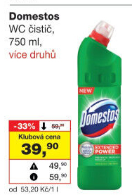 Čistič WC gelový Domestos