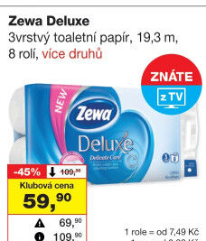 Toaletní papír 3vrstvý Deluxe Zewa