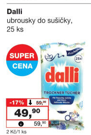 Ubrousky do sušičky Dalli
