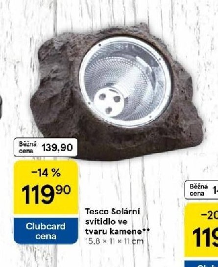 Tesco Solární svítidlo ve tvaru kamene